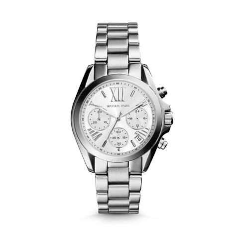 michael kors silver tone watch